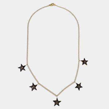 Pre Owned Chanel Gold Star Pendant Necklace