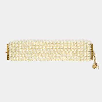 مملوكة مسبقًا Chanel Pearl 8 Strand Choker Necklace