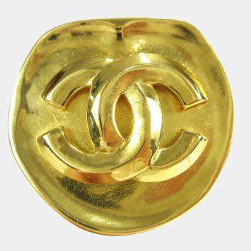 Pre Owned Chanel Brooch Pin Gold