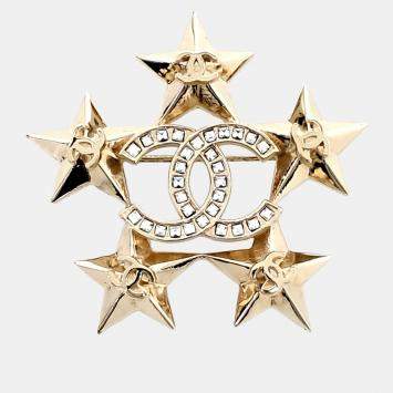 Pre Owned Chanel Gold Brooch