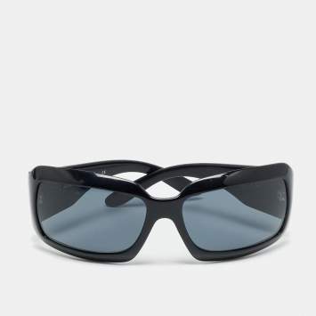 Pre Owned Chanel Black 5076 H Mother of Pearl CC Logo Rectangle Sunglasses