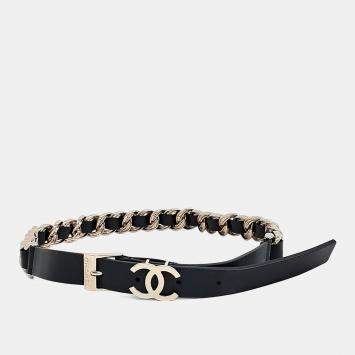 Pre Owned Chanel Leather Belt