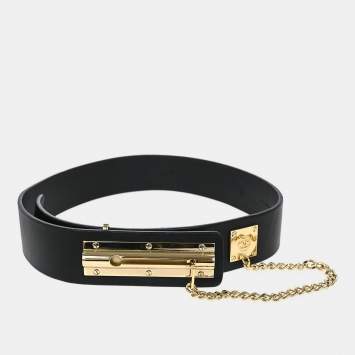 Pre Owned Chanel Small Leather Belt  