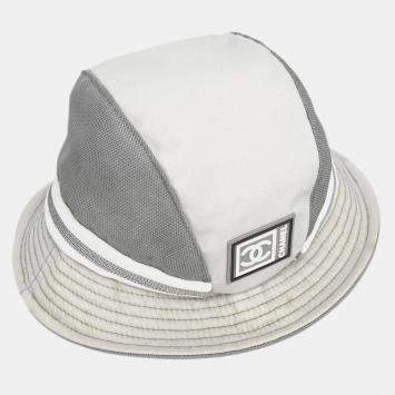 Pre Owned Chanel Sport Line Small Grey Hat Size M