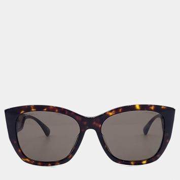 Pre Owned Chanel Brown Tone Sunglasses