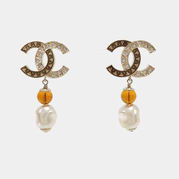 Pre Owned أقراط شانيال متدلية