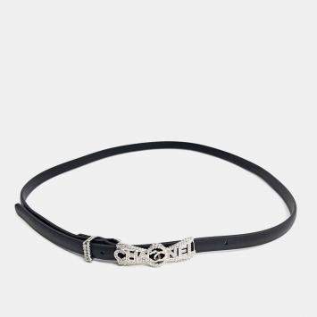 Pre Owned Chanel Ribbon Logo Belt AA8576