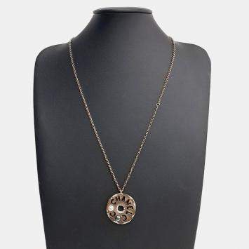 Pre Owned Chanel Logo Necklace