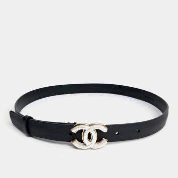 Pre Owned Chanel logo belt