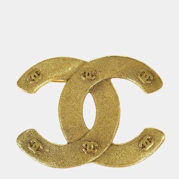 Pre Owned Chanel Vintage Multi -Mini CC Season 29 Gold Plated Women's Brooch