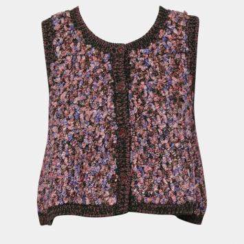 Chanel Knitted Embellished Buttons Vest M