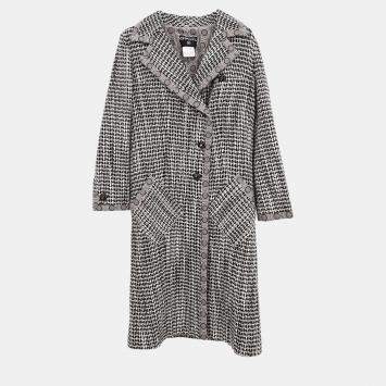Chanel Brown Rayon Coat Women Size 36 