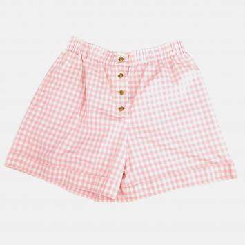 Pre Owned Chanel Half Pants Pink Size 40