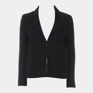 Pre Owned جاكيت شانيل مخطط تويد بأكمام طويلة