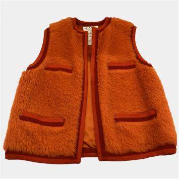 مملوكة مسبقًا Chanel Fur Vest Red Size S