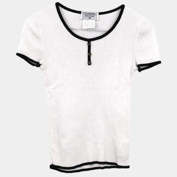 مملوكة مسبقًا Chanel Top White 95P F 40