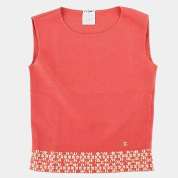 مملوكة مسبقًا Chanel Sleeveless Top Pink 01P #36