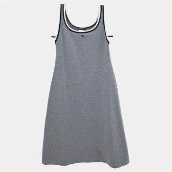 Pre Owned Chanel Sleeveless Dress Gray 98P #40