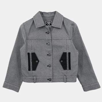 مملوكة مسبقًا Chanel Single Breasted Jacket Sport Line Jacket Gray #36
