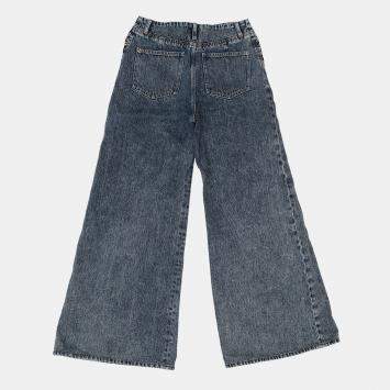 Pre Owned Chanel Denim Print Washed Denim Size 36 Blue Cotton 100%