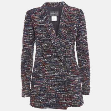 مملوكة مسبقًا Chanel Multicolor Fantasy Tweed Double Breasted Blazer S