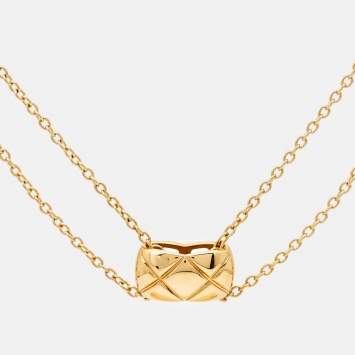 Pre Owned Chanel Coco Crush 18k Yellow Gold  Necklace