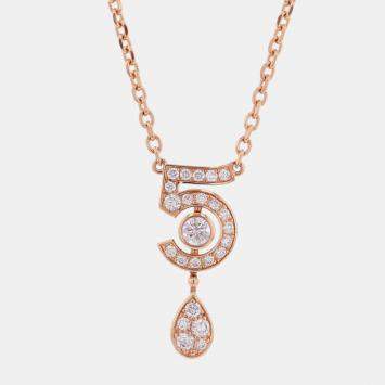 Pre Owned قلادة شانيل إترنال شانيل نو.5 ذهب وردي عيار 18