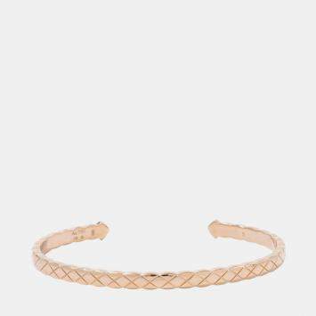 Pre Owned سوار شانيل كوكو كراش كولكشن بحجم صغير Sj11664 ذهب وردي عيار 18