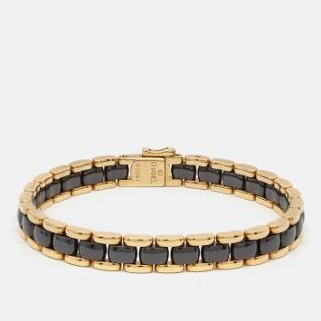 Pre Owned Chanel Ultra Ceramic 18k Yellow Gold Bracelet