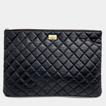Pre Owned Chanel Vintage 2.55 Large Clutch