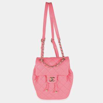 Chanel Pink Leather Quilted Urban Spirit Backpack 
