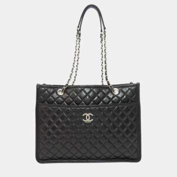 Pre Owned Chanel Lambskin Matelasse Chain Bag