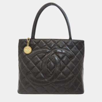 Pre Owned Chanel Caviar Skin Reproduction Tote Bag