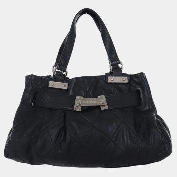 Pre Owned Chanel Paris-Londres Door Latch Tote Bag