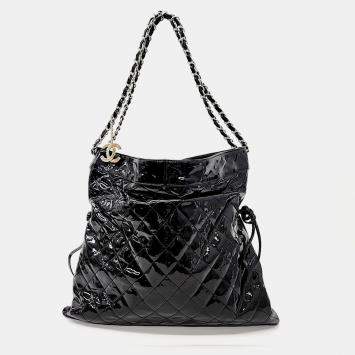 Pre Owned Chanel Patent Shoulder Bag