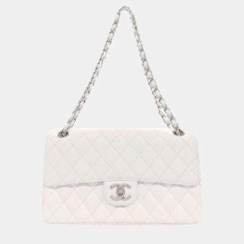Pre Owned Chanel Caviar Skin Matelasse Chain Shoulder Bag