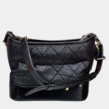 Pre Owned Chanel Black Gabrielle Small Backpack 