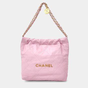 Chanel Pink Leather 22 bag