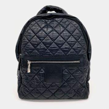 Chanel Black Leather and Nylon Chanel Black Fabric Cocoon Backpack bag