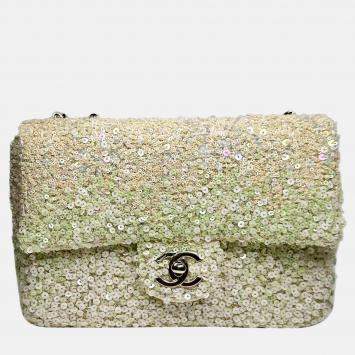 Pre Owned Chanel  Mini Rectangle Sequin Flap Bag SS23 