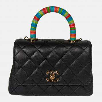 Chanel Extra Mini Coco Rainbow Top Handle Bag