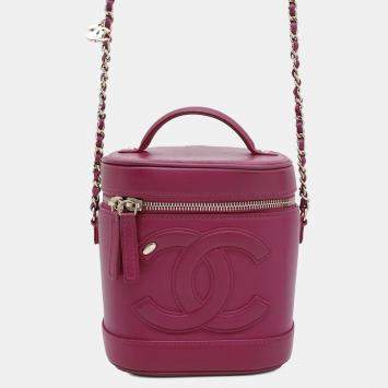 Pre Owned  Chanel CC Mania Vanity Lambskin Shoulder Bag 