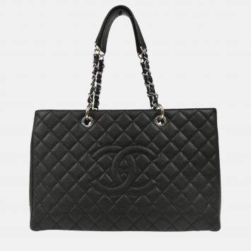 Pre Owned Chanel  GST XL Black Calfskin Grand Shopping Tote Bag