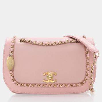 Chanel Mini Pink Caviar Charm Bag