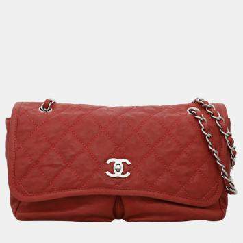 Chanel Natural Beauty Red Leather Flap Bag