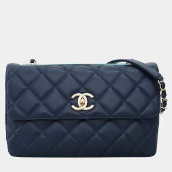Chanel Trendy CC Flap Blue Shoulder Bag