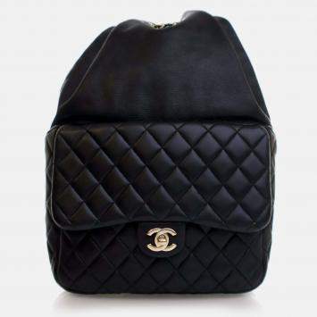 Chanel Small Black Lambskin In Seoul Backpack