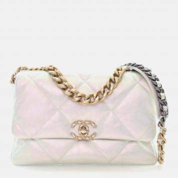 Chanel Large Iridescent Calfskin 19 Flap Bag
