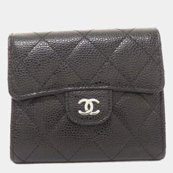 Chanel Classic Black Leather Wallet