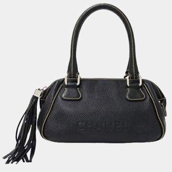 Chanel LAX Tassel Black Calfskin Bowler Bag